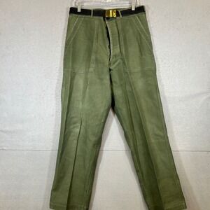 US ARMY OG-107 TROUSERS SATEEN UTILITY COTTON BAKERS PANTS MILITARY